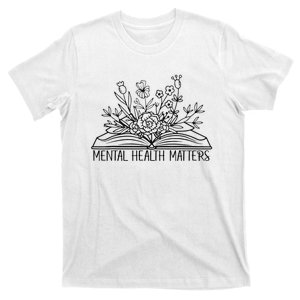 Floral Mental Health Adult and  Mental Health Awareness    T-Shirt