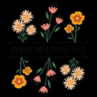 Floral Mental Health Adult and  Mental Health Awareness   16 in Basic Backpack