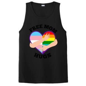 Free Mom Hugs Rainbow And Flag Heart Pride Lgbtq Great Gift PosiCharge Competitor Tank