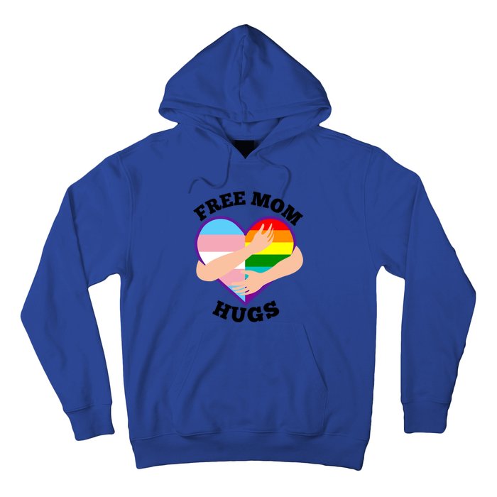 Free Mom Hugs Rainbow And Flag Heart Pride Lgbtq Great Gift Hoodie