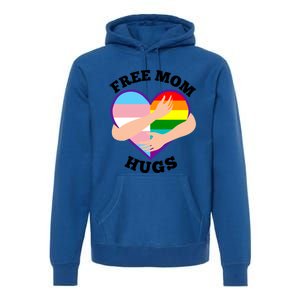 Free Mom Hugs Rainbow And Flag Heart Pride Lgbtq Great Gift Premium Hoodie