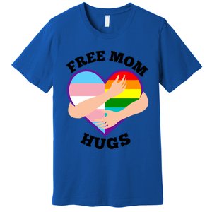 Free Mom Hugs Rainbow And Flag Heart Pride Lgbtq Great Gift Premium T-Shirt