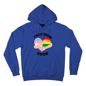 Free Mom Hugs Rainbow And Flag Heart Pride Lgbtq Great Gift Tall Hoodie