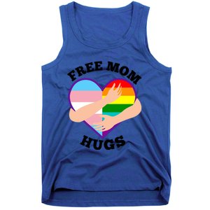 Free Mom Hugs Rainbow And Flag Heart Pride Lgbtq Great Gift Tank Top