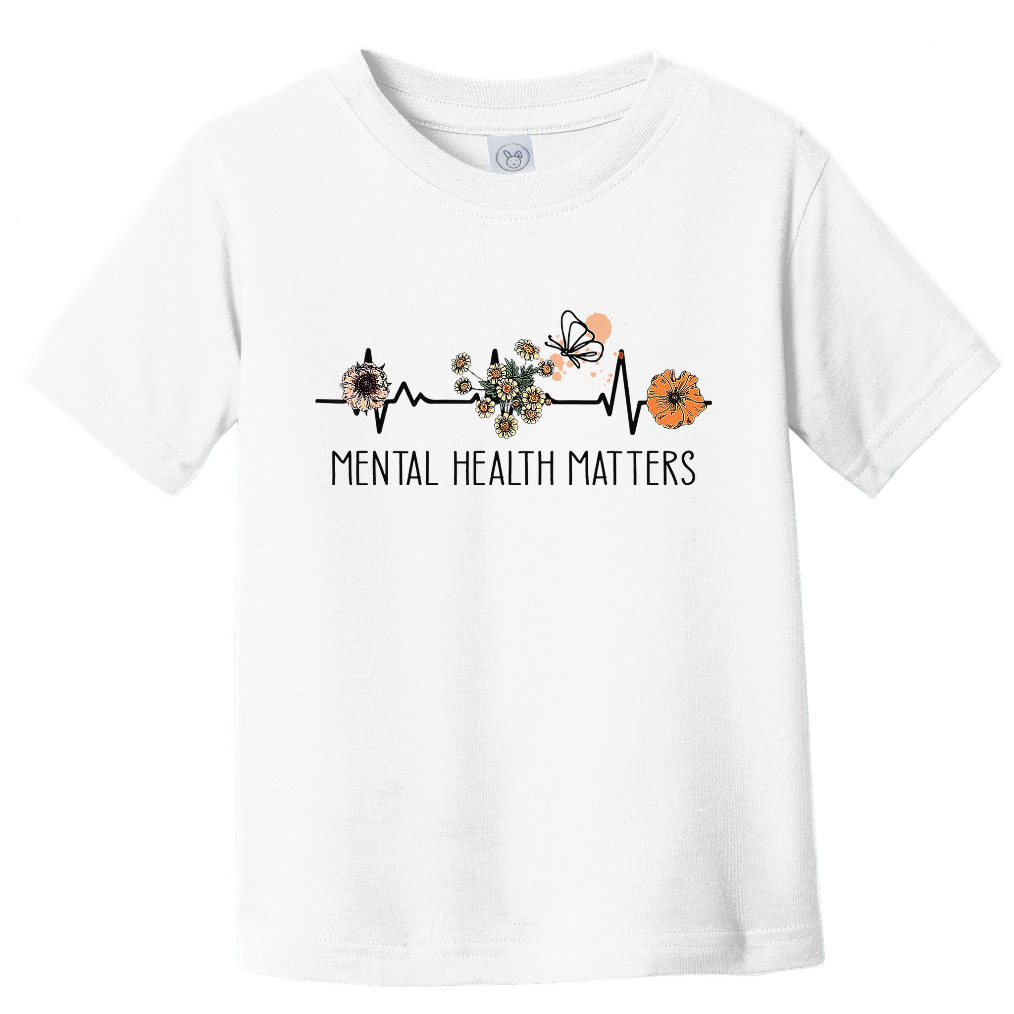 Floral Mental Health Adult and  Mental Health Awareness  Toddler T-Shirt