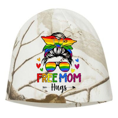 Free Mom Hugs Free Mom Hugs Inclusive Pride LGBTQIA Kati - Camo Knit Beanie