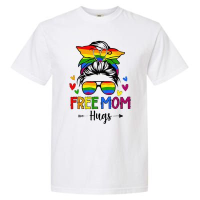 Free Mom Hugs Free Mom Hugs Inclusive Pride LGBTQIA Garment-Dyed Heavyweight T-Shirt