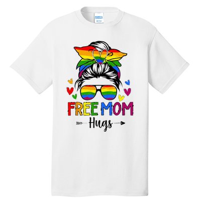 Free Mom Hugs Free Mom Hugs Inclusive Pride LGBTQIA Tall T-Shirt