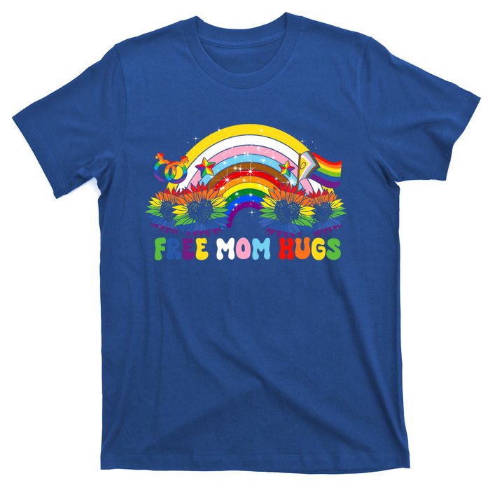 Free Mom Hugs Rainbow Lgbt Lesbian Pride Meaningful Gift T-Shirt