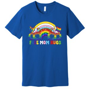 Free Mom Hugs Rainbow Lgbt Lesbian Pride Meaningful Gift Premium T-Shirt