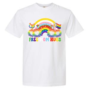 Free Mom Hugs Rainbow Lgbt Lesbian Pride Meaningful Gift Garment-Dyed Heavyweight T-Shirt