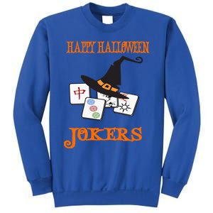 Funny Mahjong Happy Halloween Jokers Tile Game Gift Sweatshirt