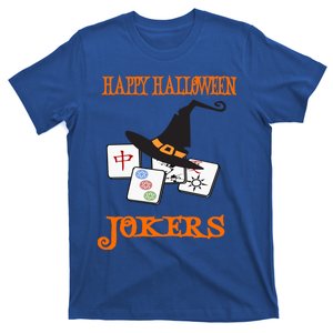 Funny Mahjong Happy Halloween Jokers Tile Game Gift T-Shirt