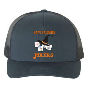 Funny Mahjong Happy Halloween Jokers Tile Game Gift Yupoong Adult 5-Panel Trucker Hat