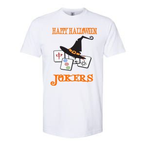 Funny Mahjong Happy Halloween Jokers Tile Game Gift Softstyle CVC T-Shirt