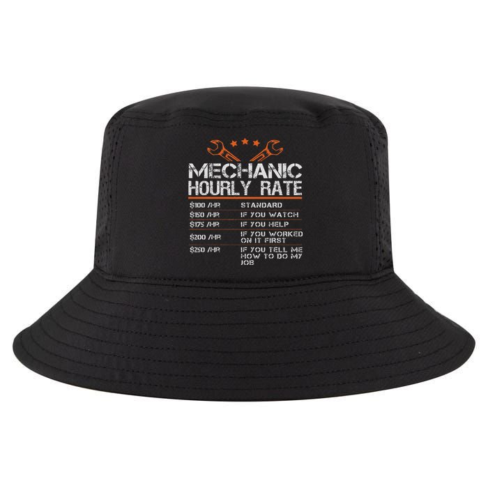 Funny Mechanic Hourly Rate Auto Car Mechanic Labor Rates Cool Comfort Performance Bucket Hat