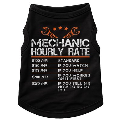 Funny Mechanic Hourly Rate Auto Car Mechanic Labor Rates Doggie Tank