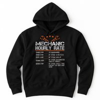Funny Mechanic Hourly Rate Auto Car Mechanic Labor Rates Hoodie