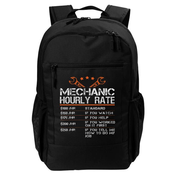 Funny Mechanic Hourly Rate Auto Car Mechanic Labor Rates Backpack