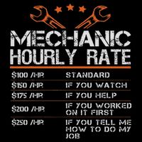 Funny Mechanic Hourly Rate Auto Car Mechanic Labor Rates Bucket Hat
