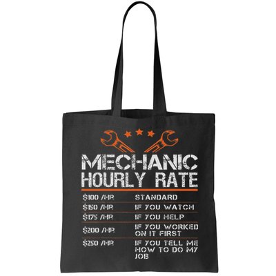 Funny Mechanic Hourly Rate Auto Car Mechanic Labor Rates Bag