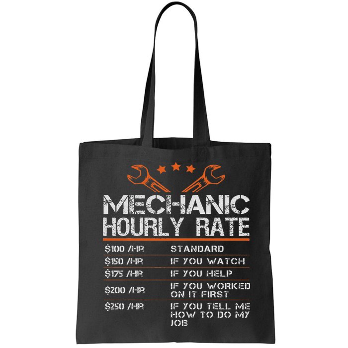 Funny Mechanic Hourly Rate Auto Car Mechanic Labor Rates Bag