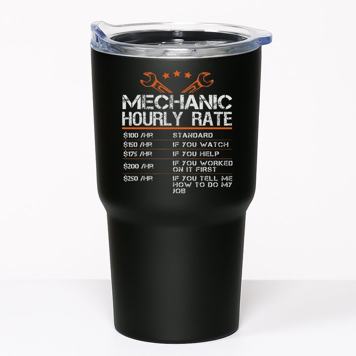 Funny Mechanic Hourly Rate Auto Car Mechanic Labor Rates Tumbler
