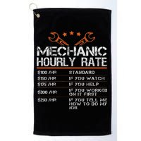 Funny Mechanic Hourly Rate Auto Car Mechanic Labor Rates Golf Towel