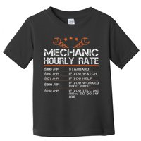 Funny Mechanic Hourly Rate Auto Car Mechanic Labor Rates Toddler T-Shirt