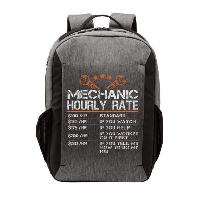 Funny Mechanic Hourly Rate Auto Car Mechanic Labor Rates Vector Backpack