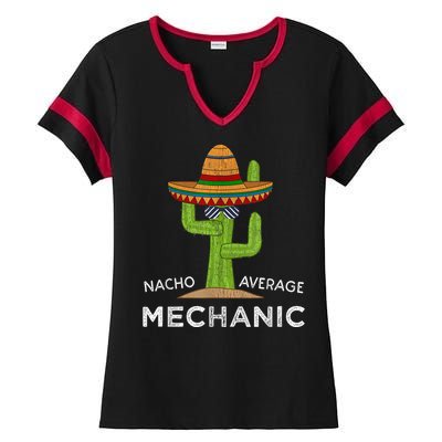 Funny Mechanic Humor Saying Ladies Halftime Notch Neck Tee