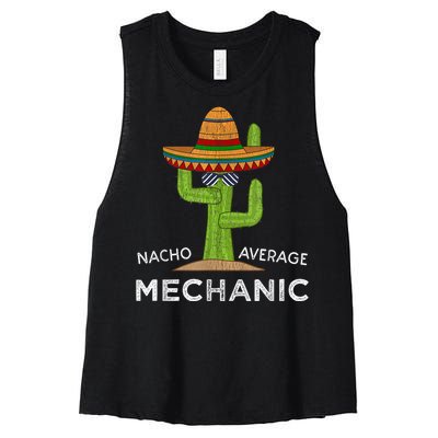 Funny Mechanic Humor Saying Women's Racerback Cropped Tank