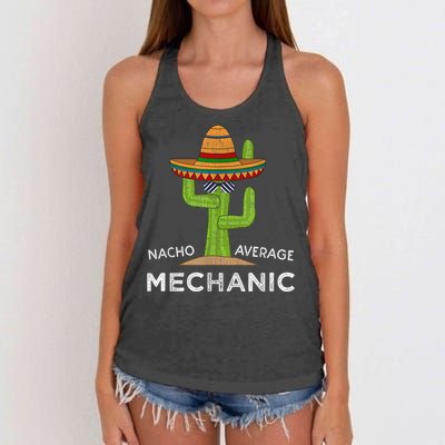 Funny Mechanic Humor Saying Women's Knotted Racerback Tank