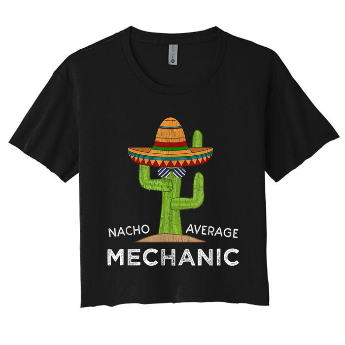 Funny Mechanic Humor Saying Women's Crop Top Tee