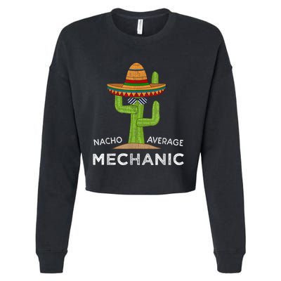 Funny Mechanic Humor Saying Cropped Pullover Crew