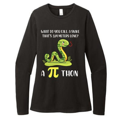 Funny Math Humor Celebrate Pi Day March 14 Python Pi Cute Gift Womens CVC Long Sleeve Shirt