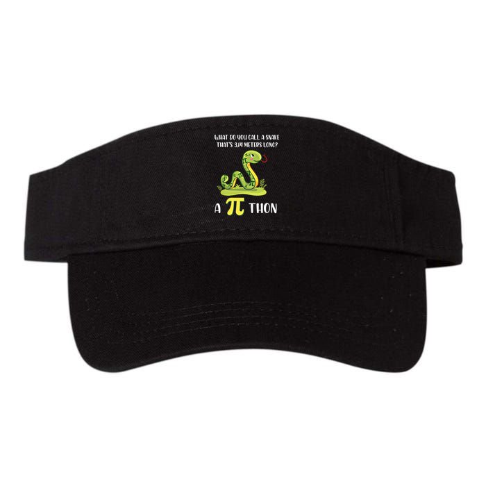 Funny Math Humor Celebrate Pi Day March 14 Python Pi Cute Gift Valucap Bio-Washed Visor