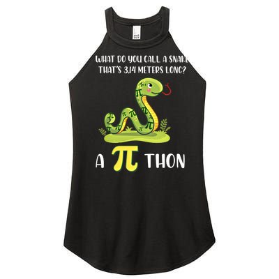 Funny Math Humor Celebrate Pi Day March 14 Python Pi Cute Gift Women’s Perfect Tri Rocker Tank