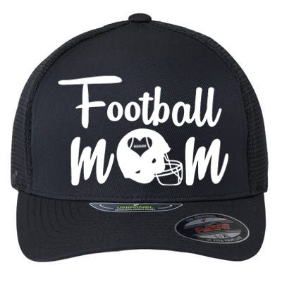 Football Mom Heart Cute Helmet Flexfit Unipanel Trucker Cap