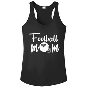 Football Mom Heart Cute Helmet Ladies PosiCharge Competitor Racerback Tank