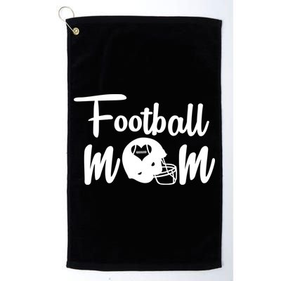 Football Mom Heart Cute Helmet Golf Towel