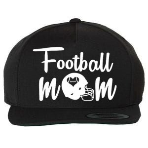 Football Mom Heart Cute Helmet Wool Snapback Cap