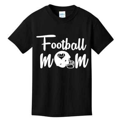 Football Mom Heart Cute Helmet Kids T-Shirt