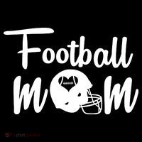 Football Mom Heart Cute Helmet Kids T-Shirt