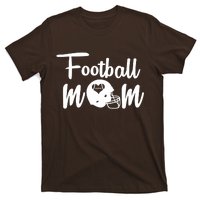 Football Mom Heart Cute Helmet T-Shirt