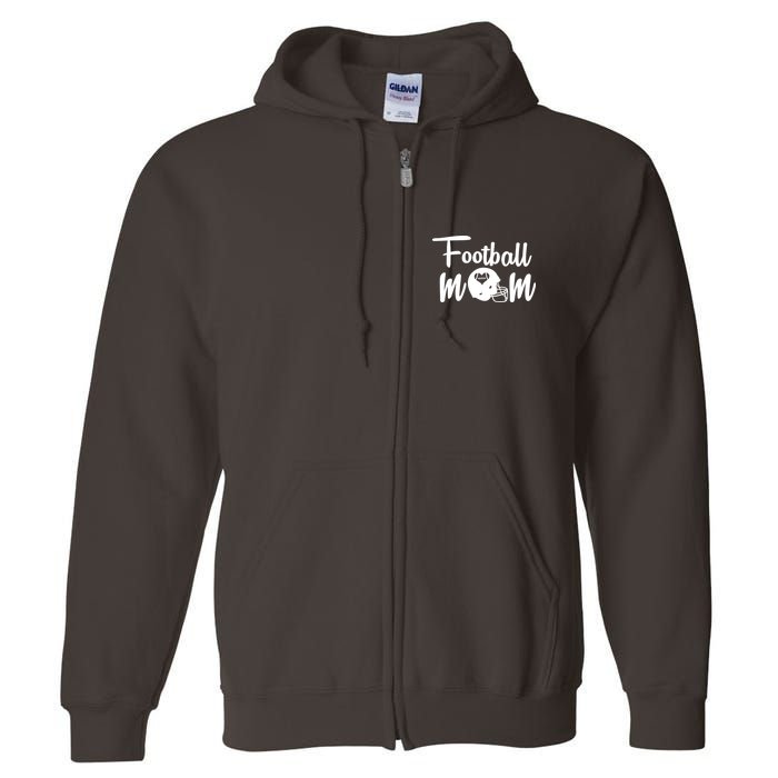 Football Mom Heart Cute Helmet Full Zip Hoodie