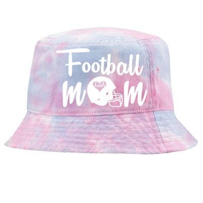 Football Mom Heart Cute Helmet Tie-Dyed Bucket Hat