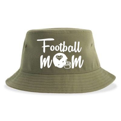 Football Mom Heart Cute Helmet Sustainable Bucket Hat