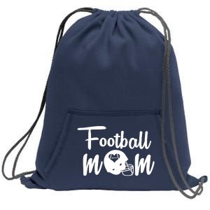 Football Mom Heart Cute Helmet Sweatshirt Cinch Pack Bag