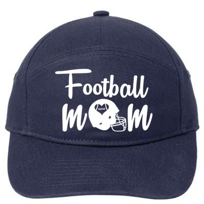 Football Mom Heart Cute Helmet 7-Panel Snapback Hat